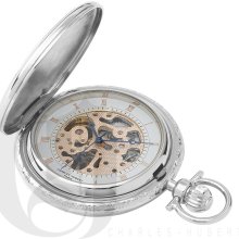 Charles Hubert Paris Two-Tone Mechanical Pocket Watch 3805
