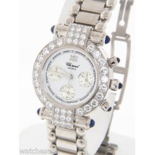 Chopard Imperiale 4ct Diamond Bezel Diamond Dial 18k White Gold Women's Watch