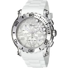 Chopard Watches Women's Happy Sport Round White with Floating Snow Fla