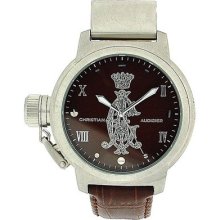 Christian Audigier Eternity Collection Meridiem Skin Brown Dial Unisex Watch #ETE118