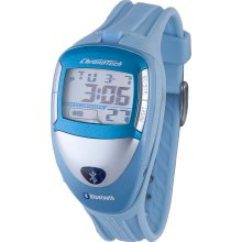 Chronotech Men's Digital Grey Display Light Blue Bluetooth Watch ...