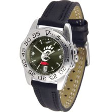 Cincinnati Bearcats Sport Leather Band AnoChrome-Ladies Watch