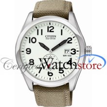 Citizen Bv1080-18a Watch Straps Mens White Dial Quartz Movement