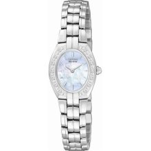 Citizen Eco-drive 14 Diamonds Mother Of Pearl Dial Women's Watch Ew9910-53y
