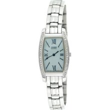 Citizen Eco-drive G670 Ladies Stainless Steel Diamond Watch 
