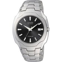 Citizen Eco-Drive Mens Bracelet Grey Dial Watch