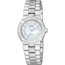 Citizen Eco-Drive Serano Ladies Diamond Stainless Steel Watch