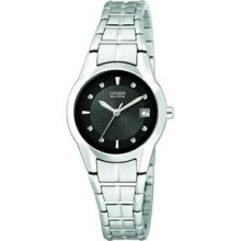Citizen Ladies` Eco Drive Stainless Steel Dress Watch