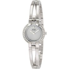 Citizen Ladies Eco-Drive Bangle Style Silhouette Crystal Silver Tone Dial EW9990-54A