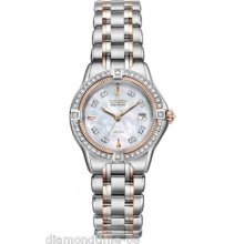 Citizen Signature Collection Mop Dial Diamonds Women's Watch Ew2066-58d