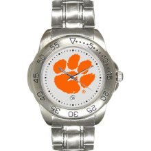 Clemson Tigers NCAA Mens Leather Sports Watch ...