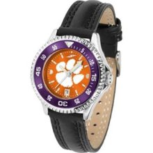 Clemson Tigers NCAA Womens Leather Anochrome Watch ...