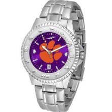 Clemson University Tigers Men's Stainless Steel Dress Watch