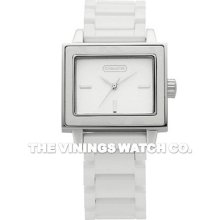 Coach Women's 14501366 White Ceramic Amanda Signature Watch
