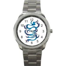 Colored Tattoo Sport Metal Watch 39