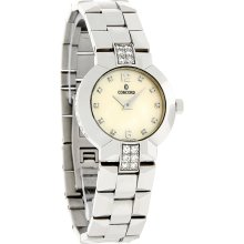 Concord La Scala Diamond Ladies Mop Dial Swiss Quartz Watch 0309662