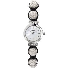 Crystalla By Sekonda Women's Quartz Watch With White Dial Display And Silver Nylon Strap 4711.27