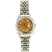 Datejust 69174 Steel Jubilee Band Pink Diamond Dial & Bezel