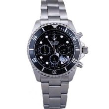 Del Mar 50209 Mens Anchor Miyota Chronograph Movement with Black Dial