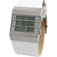 Diesel Dz7087 Original Series Four Digital White Leather Unisex Watch