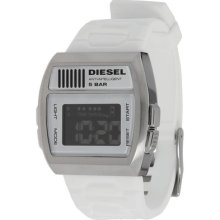 Diesel Dz7204 Men's Stainless Steel White Plastic Strap Digital Sportive Watch