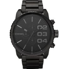 Diesel Franchise Oversized Chronograph Black Stainless Steel Mens Watch Dz4207