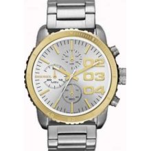 Diesel Ladies Chronograph Two Tone Dial Silver/Gold DZ5321 Watch