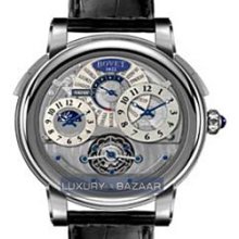 Dimier Recital 3 48 Collector Tourbillon (WG / Openwork / Leather)