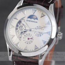 Discount Army Military Classic Clock Men's Mechanical Leather Analog Wrist Watch