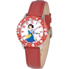 Disney Kids Time Teacher Snow White Leather Watch