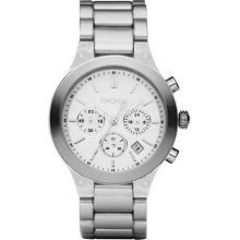 DKNY Silver Dial Chronograph Stainless Steel Ladies Watch NY8262