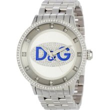 Dolce and Gabbana Men's Prime Time Stainless Steel Case and Bracelet Silver Dial DW0133