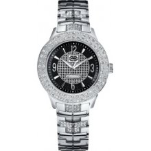 E15073M1 Marc Ecko Unisex Polished Silver Black Watch