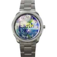 Earth Day World Men's Watch Sports Metal Stainless Steel 14431873