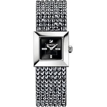 Elis Mini - Jet Hematite, Crystal Mesh
