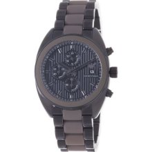 Emporio Armani Men s Quartz Chronograph Stainless Steel & Silicone Strap Watch