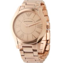 Emporio Armani Slim Rose Gold-Tone Mens Watch AR2061