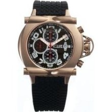 Equipe Rollbar Men's Watch with Rose Gold Case and Black Dial