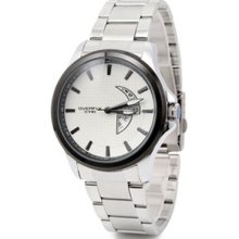 F03553 Fashion Casual Calendar Steel Leisure Quartz Men's Watch Wrist Watches