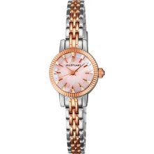 Facet Gem Ladies Watch with Silver Metal Band ...