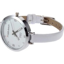 Fashion Ladies Women Thin Leather Band Quartz Wrist Watch Hs