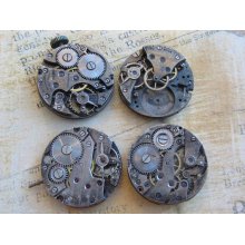 Featured - Steampunk supplies - Watch movements - Vintage Antique Watch movements Steampunk - Scrapbooking d22