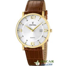 Festina Classic F16478/3 - Gold Pvd Case - Men's Watch 2 Years Warranty