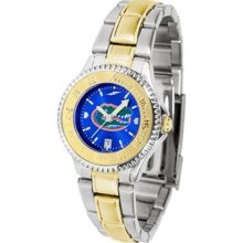 Florida Gators Ladies Competitor AnoChrome Two-Tone Steel Watch