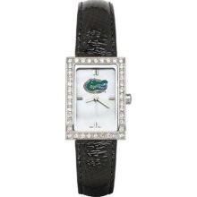 Florida Gators UF Allure Ladies Watch With Black Leader Strap