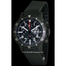 Fortis B-42 wrist watches: B42 Titanium Black Pvd Chrono 638.28.71k