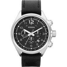 Fossil Flight Chronograph Leather Mens Watch CH2801