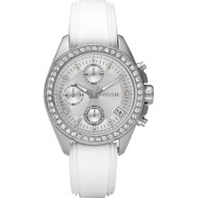 Fossil Ladies Decker Silicone White Watch