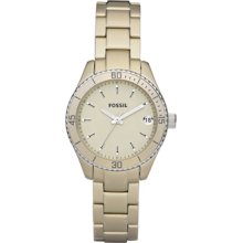 Fossil Ladies Mini Stella Aluminum Champagne Watch