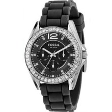 Fossil Ladies Riley Black Multifunction Watch